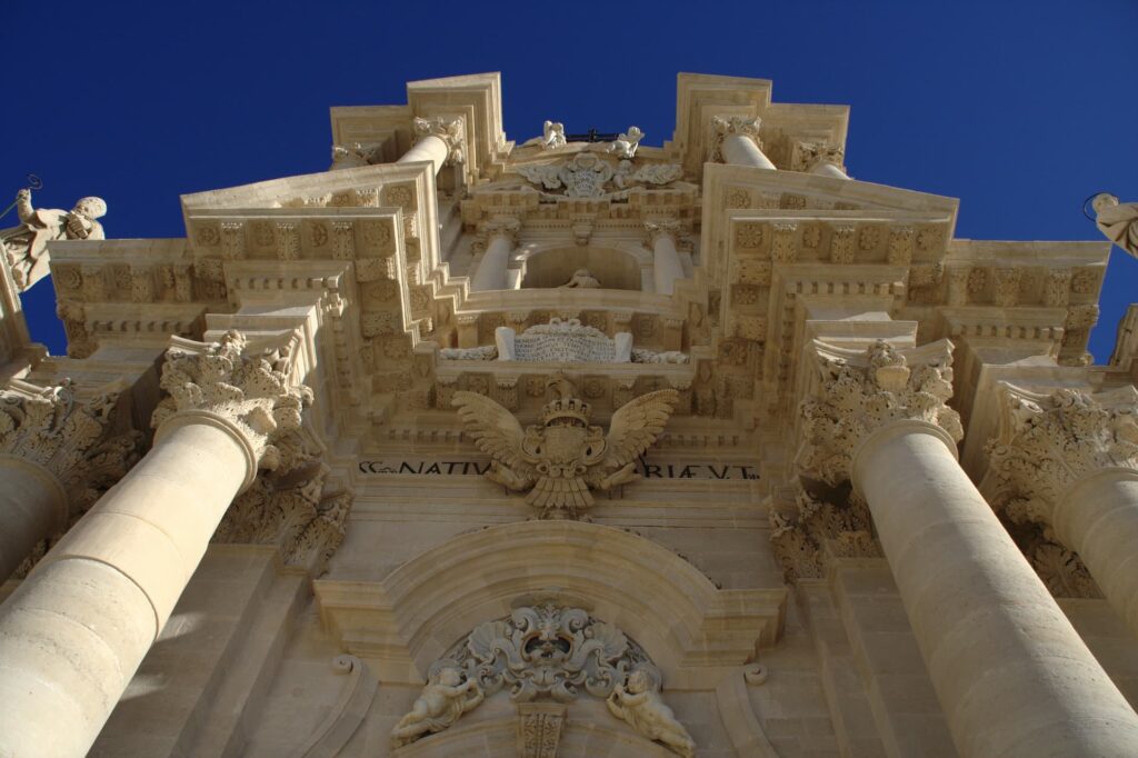 Dettaglio della cattedrale di Siracusa